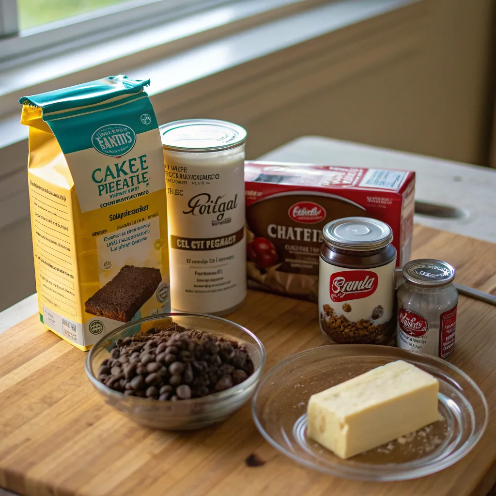 Mocha Dump Cake with Chocolate Chips – Stress-Free Dessert Recipe 9 Ingredients for mocha dump cake