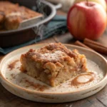 Diabetic-Friendly Apple Cinnamon Dump Cake served hot