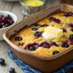 Blueberry dump cake with yellow cake mix