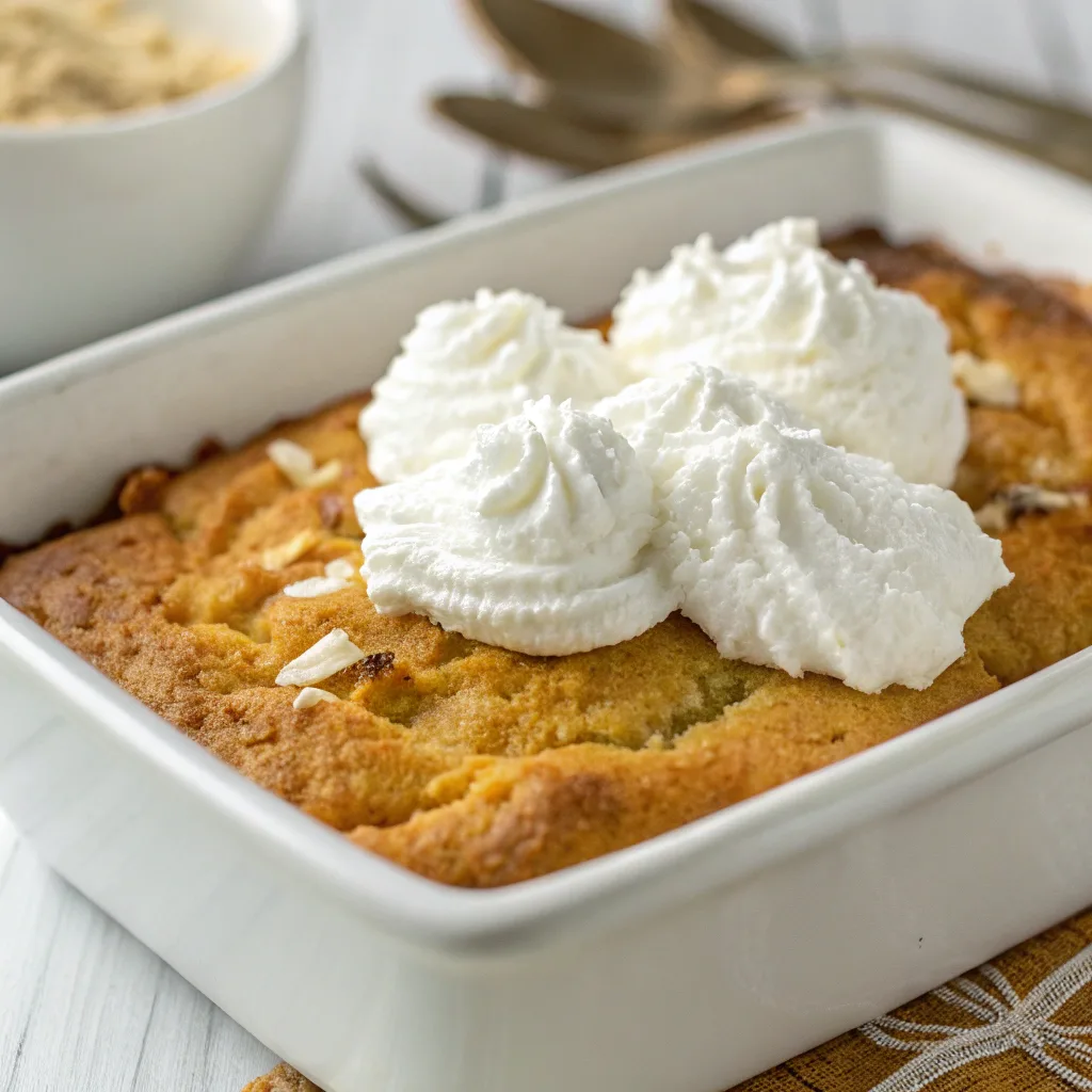 Dairy-Free Dump Cake Substitutions served hot