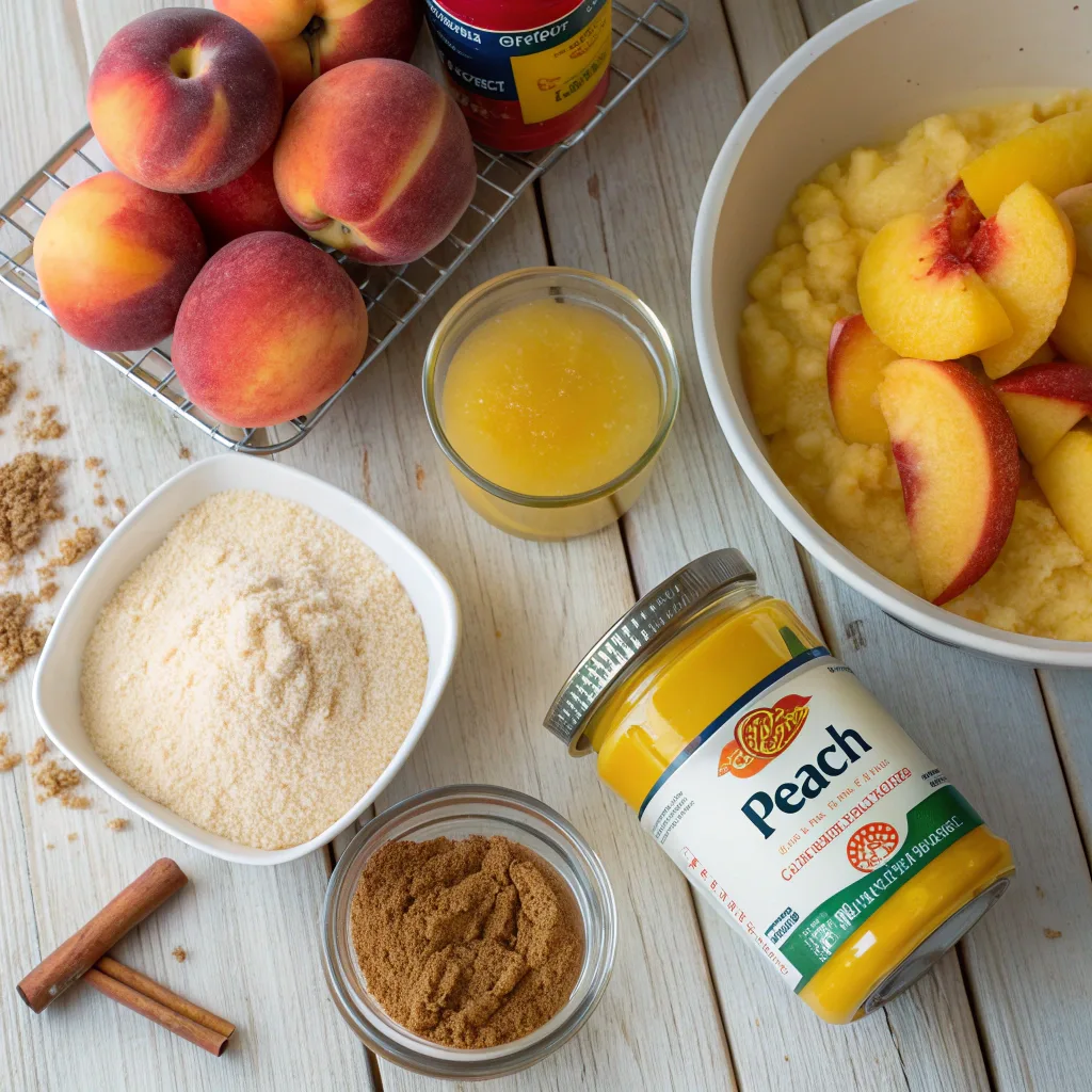 Nut-Free Peach Dump Cake – Allergy-Friendly and Comforting 9 ingredients for nut free peach dump cake