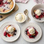 Mixed Berry Dump Cake Recipe: Easy, Quick, and Family-Favorite Dessert 12 mixed berry dump cake served with ice cream