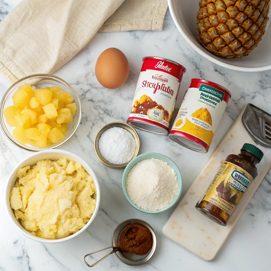 Nut-Free Pineapple Dump Cake Recipe – Quick & Delicious Dessert 9 Ingredients for Nut-Free Pineapple Dump Cake