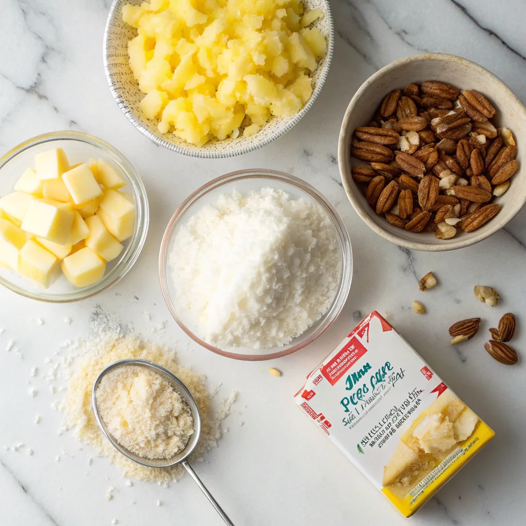 Easy Coconut Pineapple Dump Cake – Classic Tropical Treat 9 Ingredients for Coconut Pineapple Dump Cake