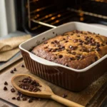 Mocha Dump Cake with Chocolate Chips – Stress-Free Dessert Recipe 12 Baking mocha dump cake in oven