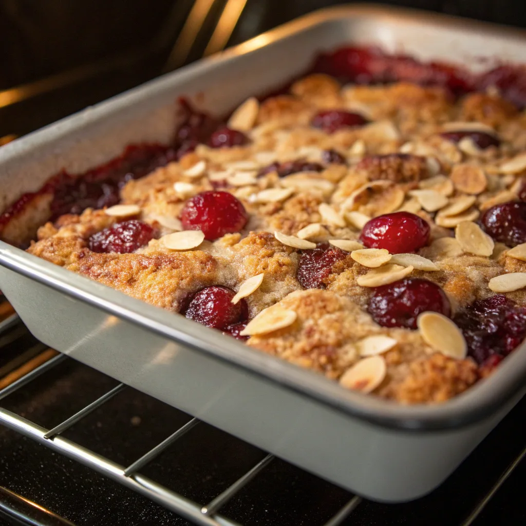 Diabetic-Friendly Cherry Almond Dump Cake – Easy, Guilt-Free Dessert 10 Cooking diabetic-friendly cherry almond dump cake