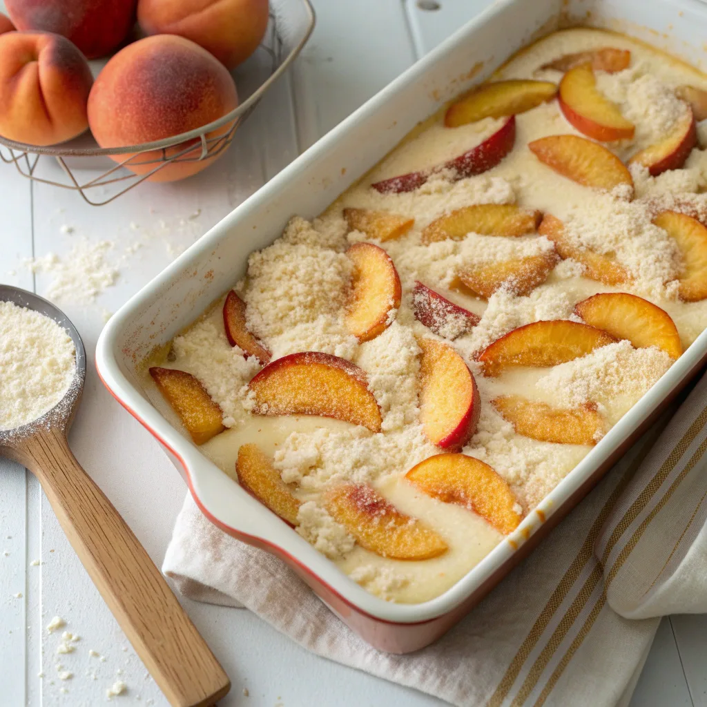 Low-Fat Peach Dump Cake Recipe: Light, Juicy, and Delicious 10 Baking Low-Fat Peach Dump Cake