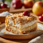 Sugar cookie dump cake layered with cream cheese