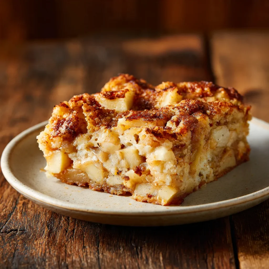 Apple Dump Cake Bars – 3 Ingredient Dump Cake for Busy Weeknights 4 Classic apple crisp dump cake served hot