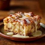 Quick Apple Dump Cake with Vanilla Glaze for Weeknights 12 Classic apple crisp dump cake served hot