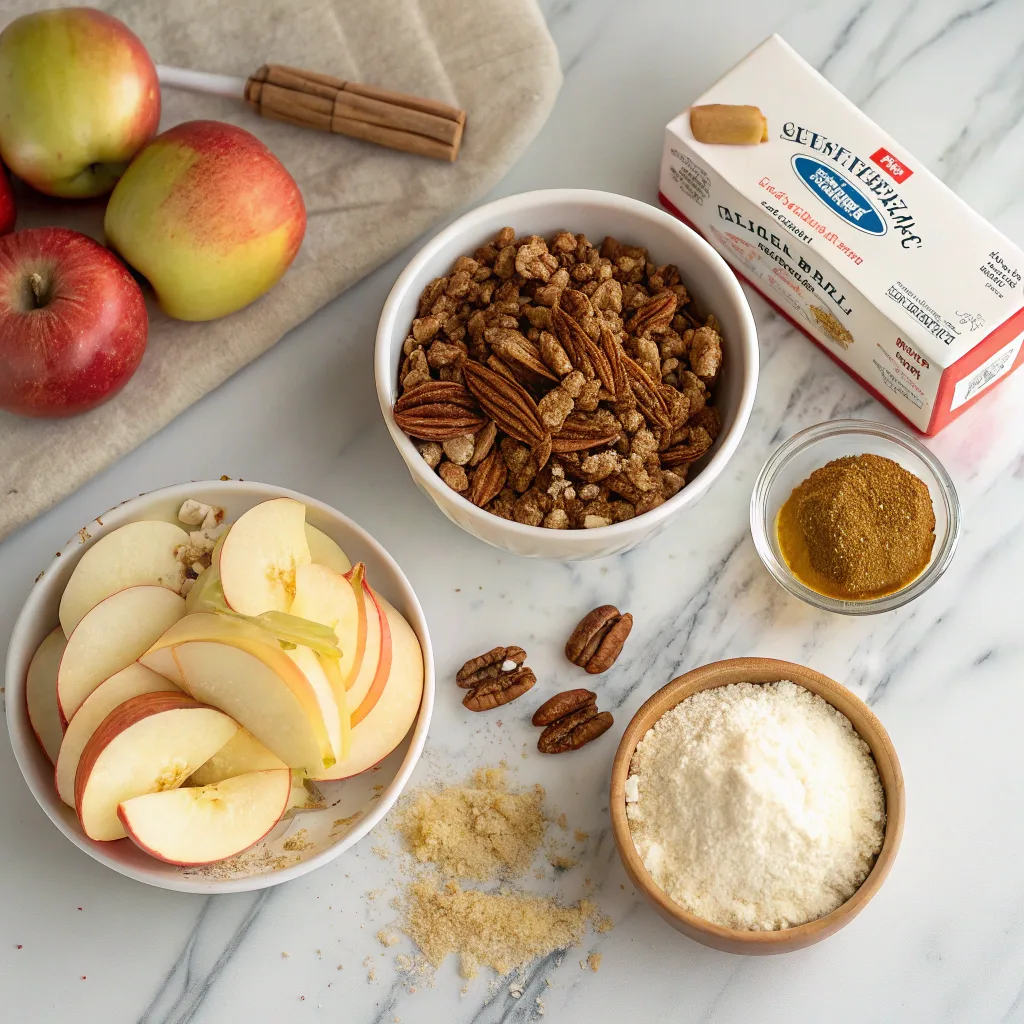 Easy Apple Pecan Dump Cake with Pecans and Caramel Twist 9 Ingredients for Apple Pecan Dump Cake