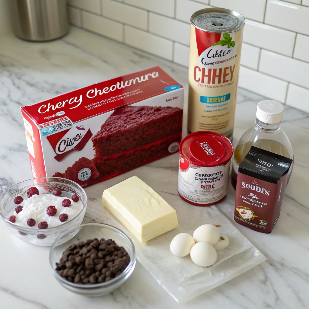 Simple Red Velvet Dump Cake – A One-Pot Delight for Any Occasion 9 ingredients for red velvet dump cake