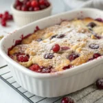 Cranberry Raspberry Dump Cake – Easy Family-Favorite Dessert Recipe (2025) 12 cranberry raspberry dump cake baked golden brown