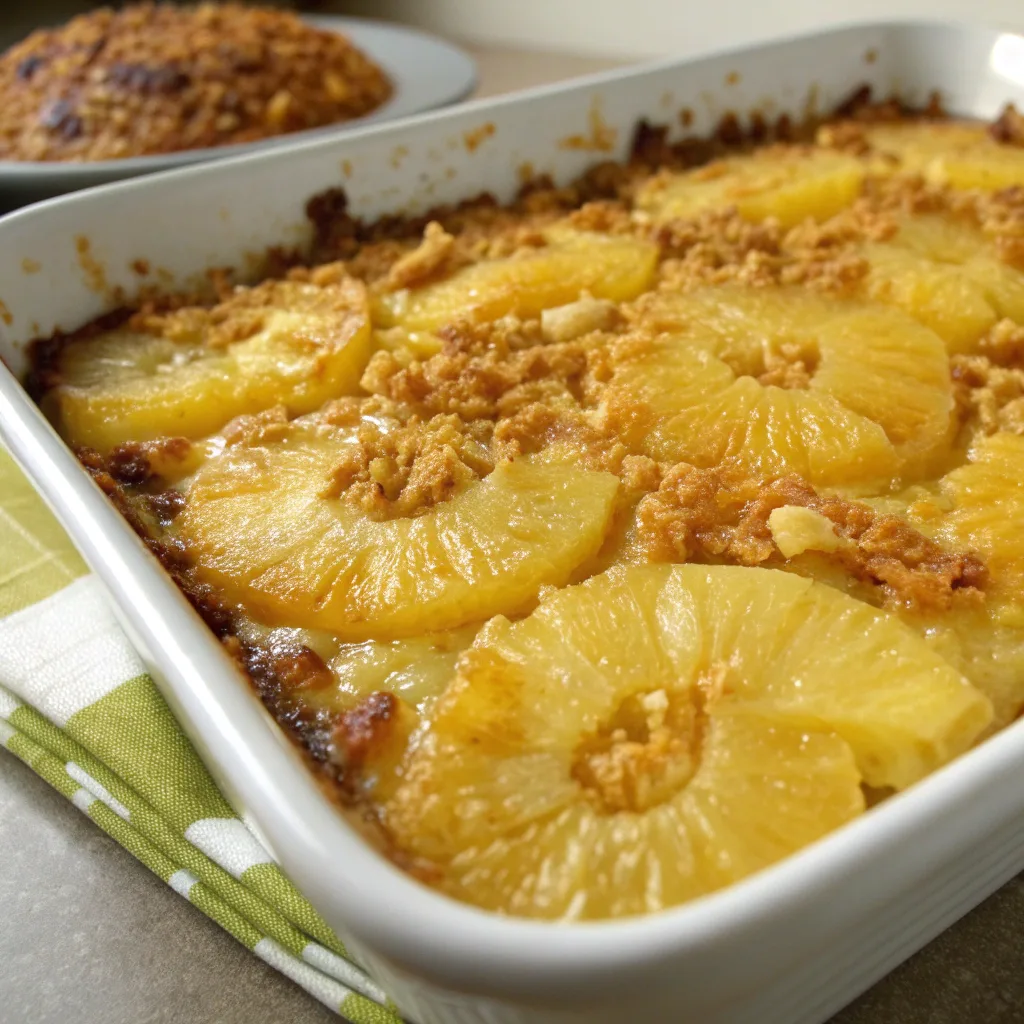 Easy Pineapple Dump Cakes: A Tropical Dessert Everyone Will Love 8 Pineapple dump cake fresh from oven