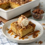 Pumpkin Cheesecake Dump Cake – The Best Holiday Dessert Recipe 12 pumpkin cheesecake dump cake served hot