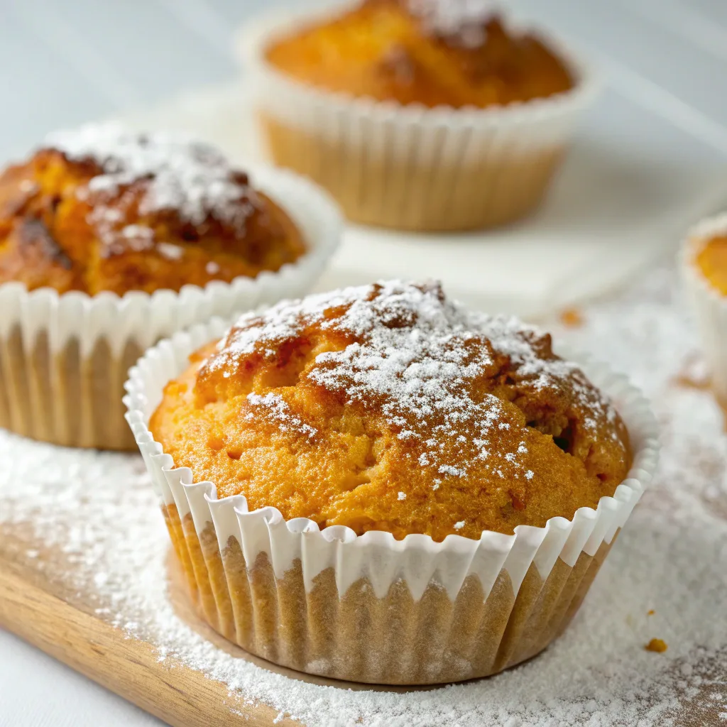 mini pumpkin dump cakes muffin-style