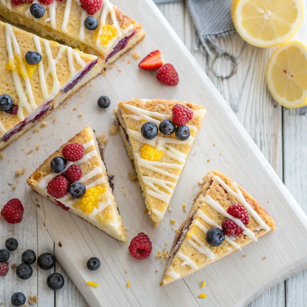 Best Lavender Lemon Dump Cake Recipe – Moist, Floral, and Delicious 11 Different slices of Lavender Lemon Dump Cake