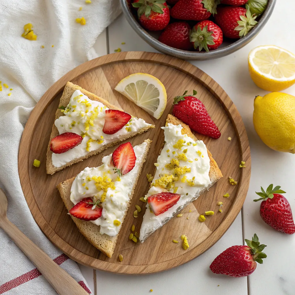 Vegan Strawberry Lemon Dump Cake – Sweet, Zesty, and Easy to Make 11 Served Vegan Strawberry Lemon Dump Cake slices