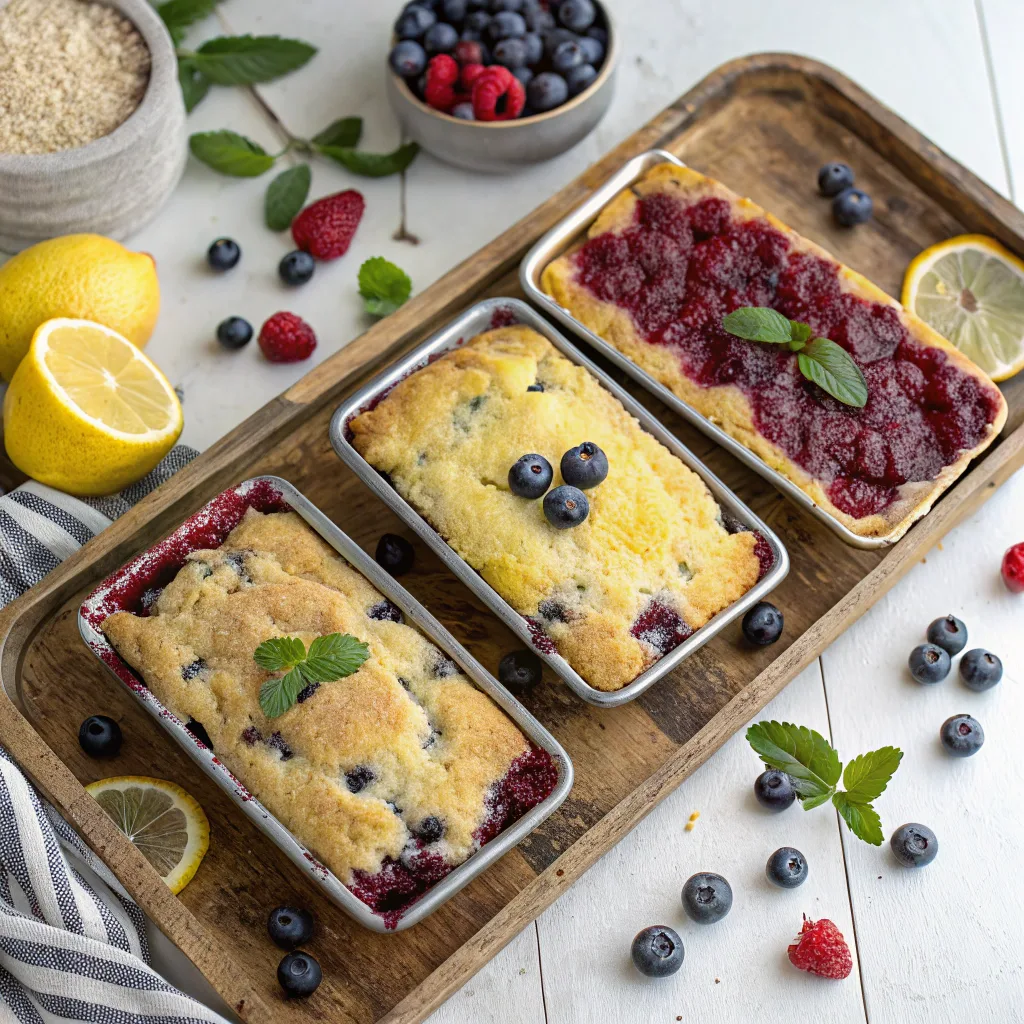 Quick and Tangy Mixed Berry Lemon Dump Cake 11 three versions of mixed berry lemon dump cake