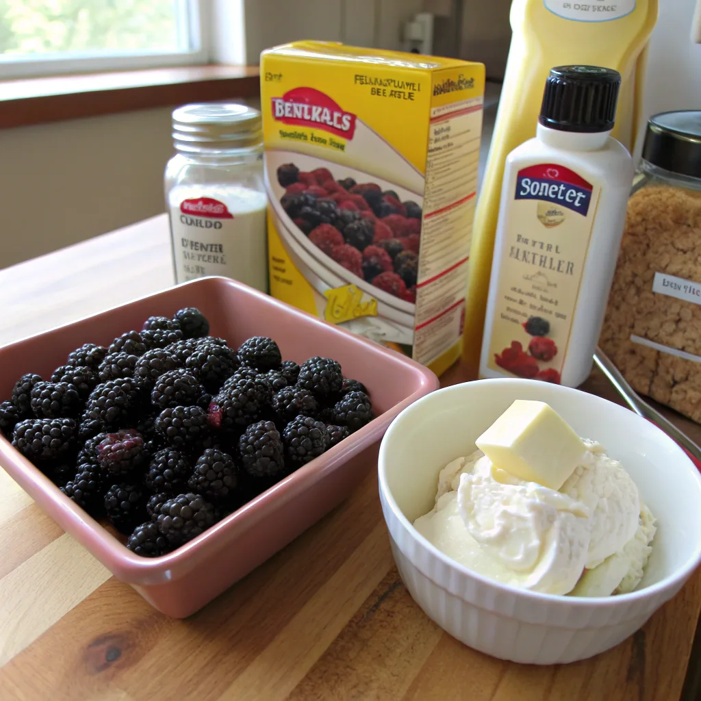 Easy Blackberry Dump Cake with Cream Cheese – 2025 Edition 9 Ingredients for blackberry dump cake