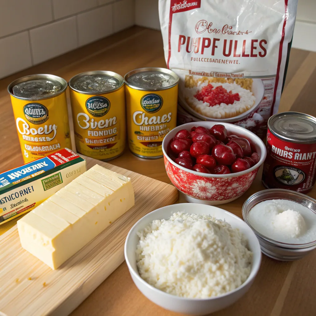 Cherry Coconut Dump Cake: Easy, Tropical, and Family-Favorite Dessert 9 ingredients for cherry coconut dump cake
