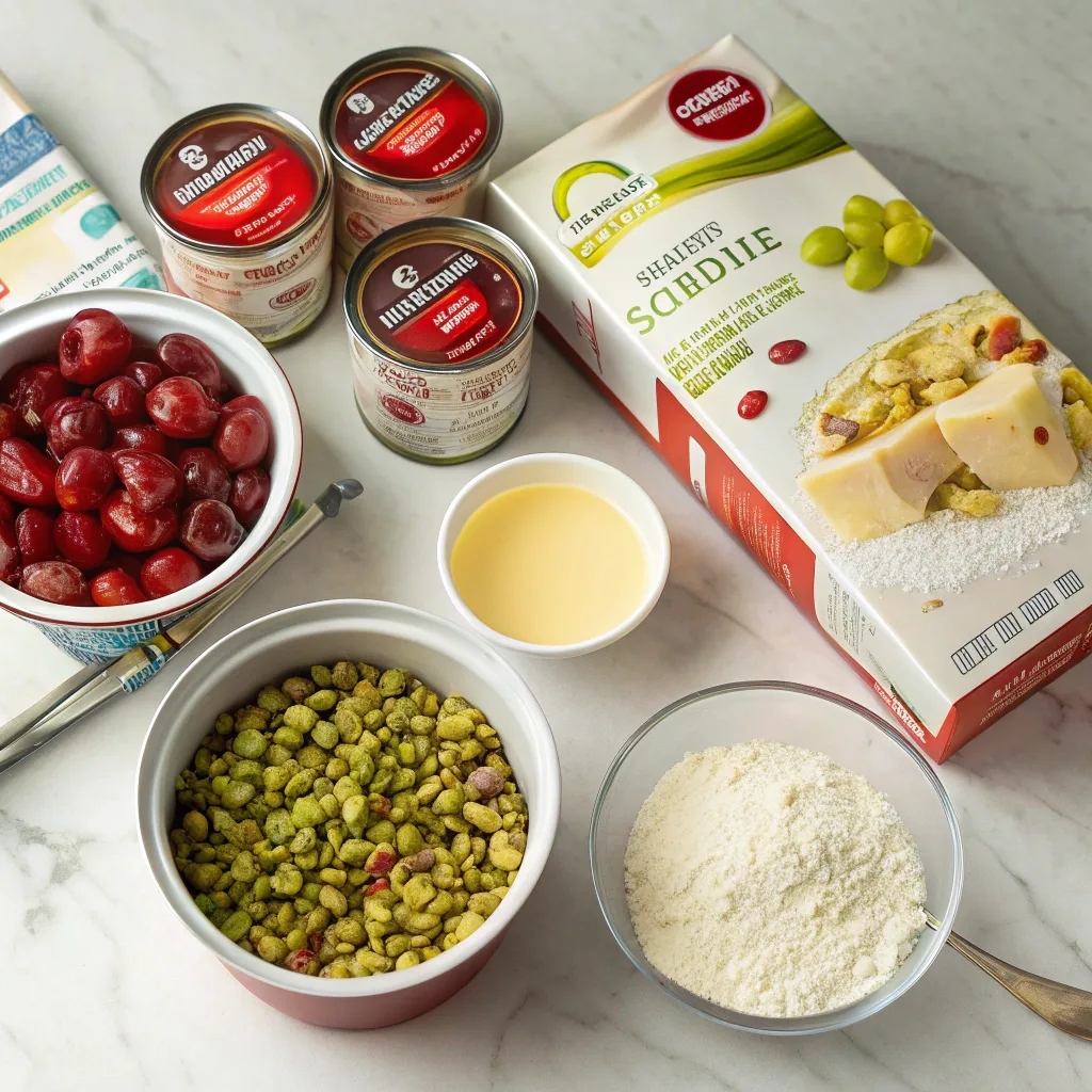 Cherry and Pistachio Cake Loaf: Simple Dump Cake Delight 9 Ingredients for cherry pistachio dump cake
