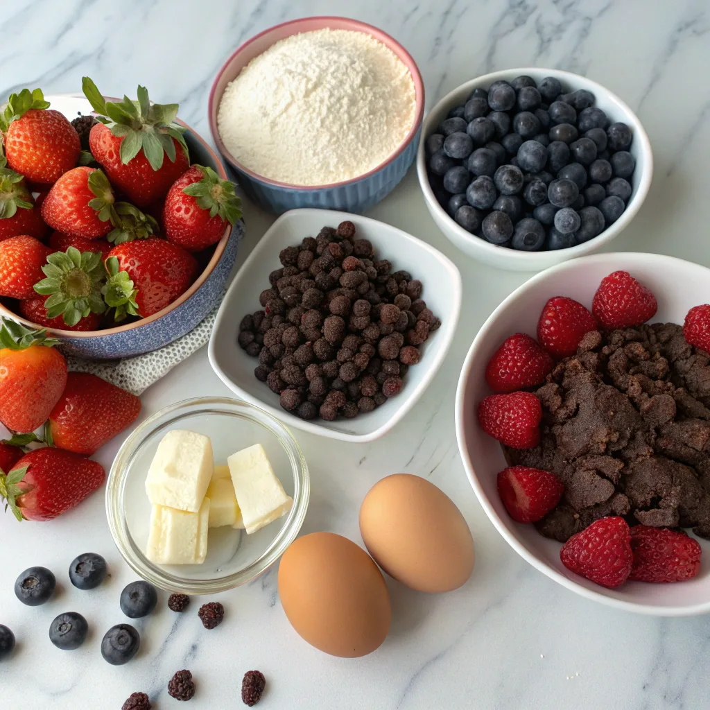 Quick and Gooey Mixed Berry Chocolate Dump Cake Everyone Loves 9 Ingredients for mixed berry chocolate dump cake