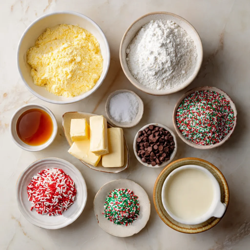 Classic Christmas Sugar Cookie Dump Cake – Simple Christmas Dessert 9 Ingredients for Classic Christmas Sugar Cookie Dump Cake