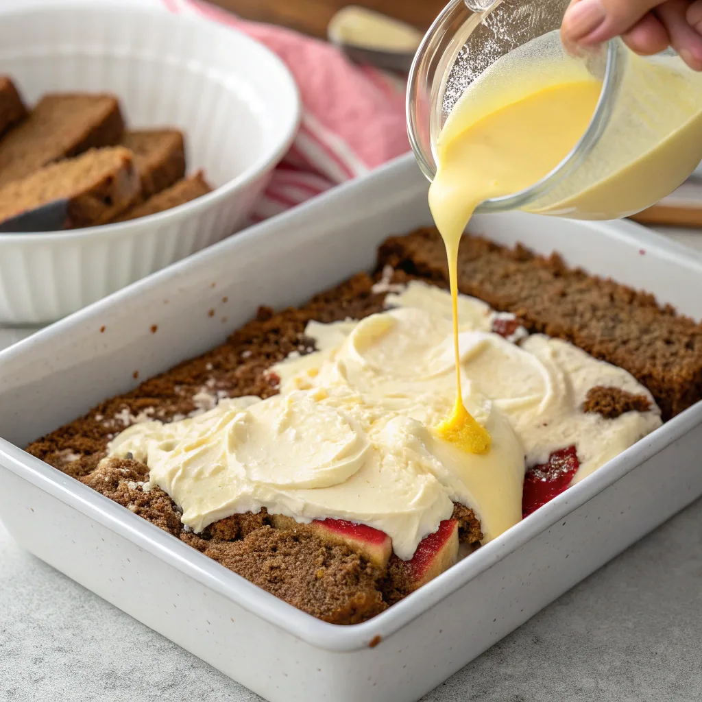 The Best Tiramisu-Inspired Dump Cake You’ll Make This Year 10 Layering Tiramisu-Inspired Dump Cake in dish