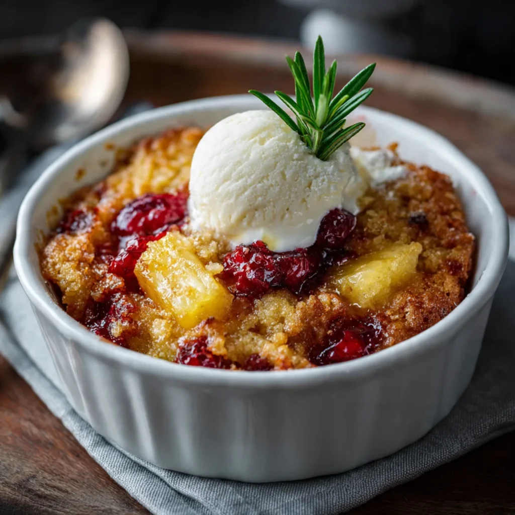 Pineapple Dump Cake – The 10 Best Tropical Dessert Recipes 2 Pineapple Cranberry Dump Cake