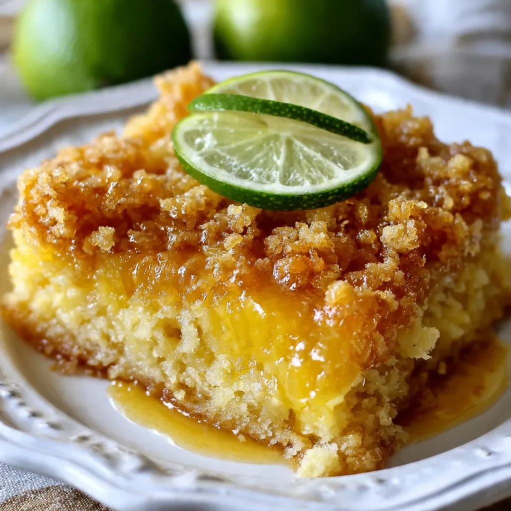 10 Peach Dump Cakes – Sweet, Juicy, and Perfect for Any Occasion 5 Pineapple Lime Dump Cake