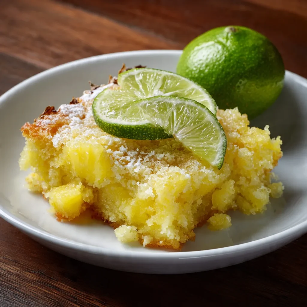 Pineapple Dump Cake – The 10 Best Tropical Dessert Recipes 5 Pineapple Lime Dump Cake