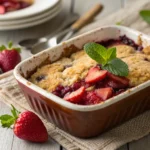 Vegan Dump Cake: Gourmet Fresh Fruit served hot
