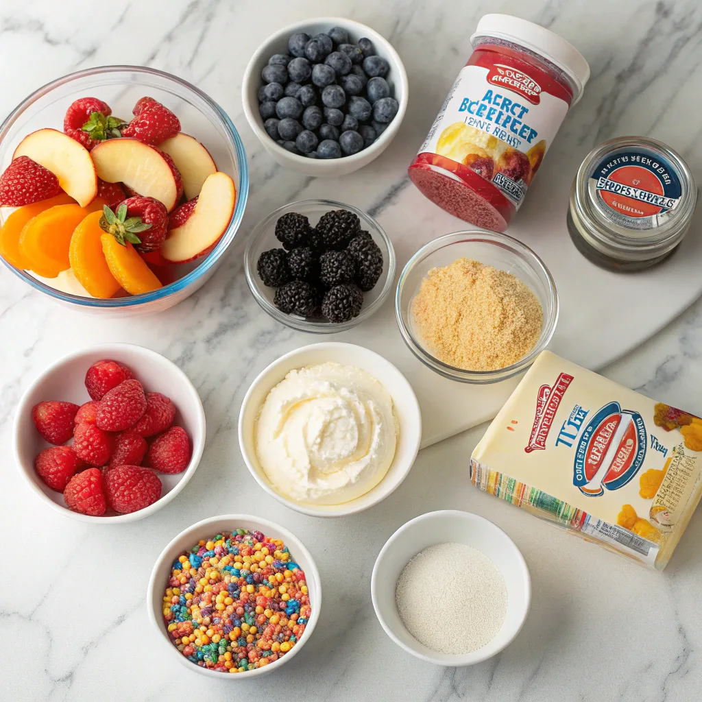 Mini Sugar Cookie Dump Cake Bites with Peach or Apple Variations 8 Ingredients for mini sugar cookie dump cake bites