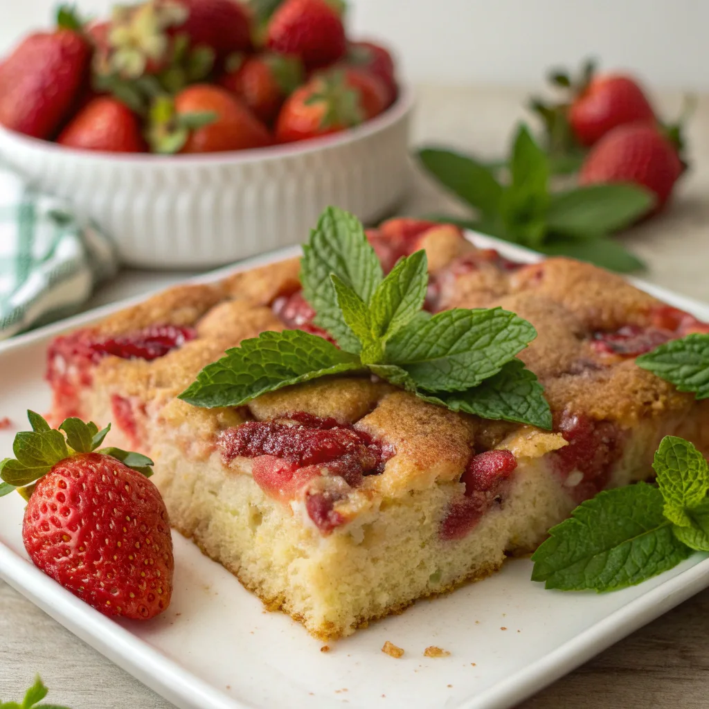 10 Strawberry Dump Cakes – Easy Family-Favorite Dessert Recipes (2025) 2 Strawberry Mint Dump Cake