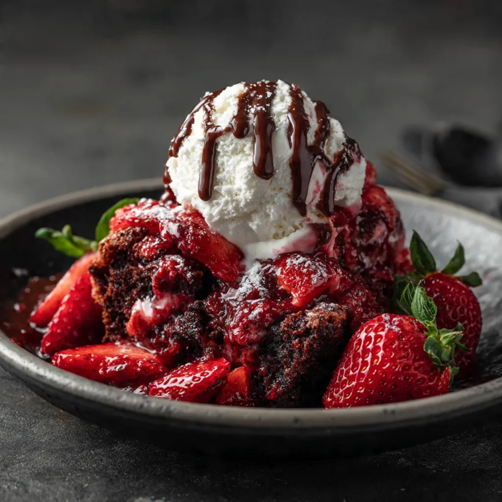 10 Strawberry Dump Cakes – Easy Family-Favorite Dessert Recipes (2025) 8 strawberry chocolate dump cake