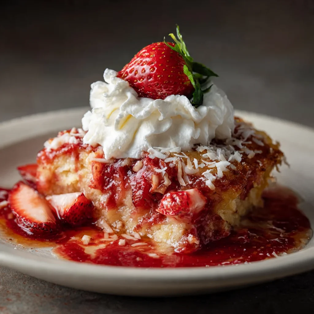 10 Strawberry Dump Cakes – Easy Family-Favorite Dessert Recipes (2025) 7 Strawberry Coconut Dump Cake