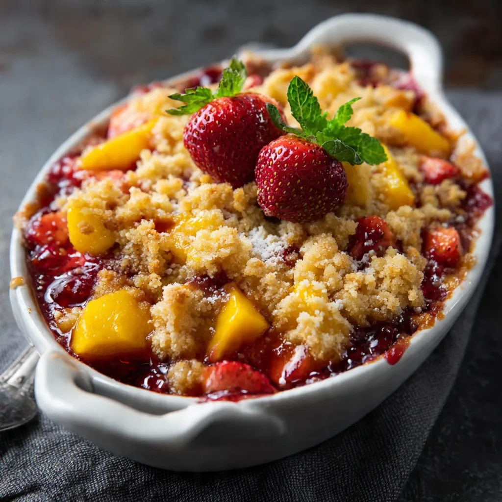 10 Strawberry Dump Cakes – Easy Family-Favorite Dessert Recipes (2025) 9 strawberry mango dump cake