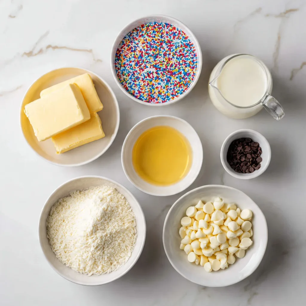 Sugar Cookie Dump Cake with White Chocolate Chips in 30 Minutes 9 Ingredients for sugar cookie dump cake with white chocolate chips