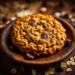 Brown Butter Pumpkin Oatmeal Cookies Perfect for Holidays 12 Close-up of brown butter pumpkin oatmeal cookie