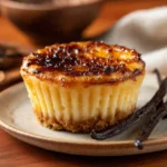 Vanilla Bean Crème Brûlée Cheesecake Cupcake