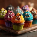 Monster Mash Cupcake Cake with colorful frosting