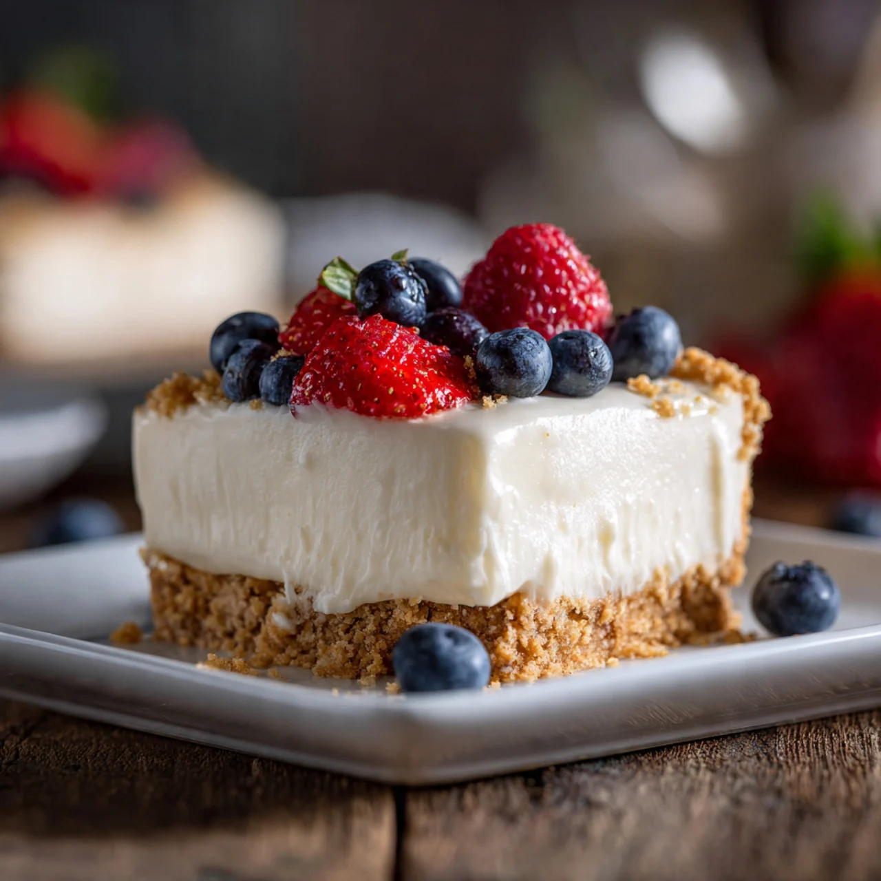 Philadelphia No Bake Cheesecake Filling – Easy and Creamy Dessert 8 Slice of Philadelphia no bake cheesecake