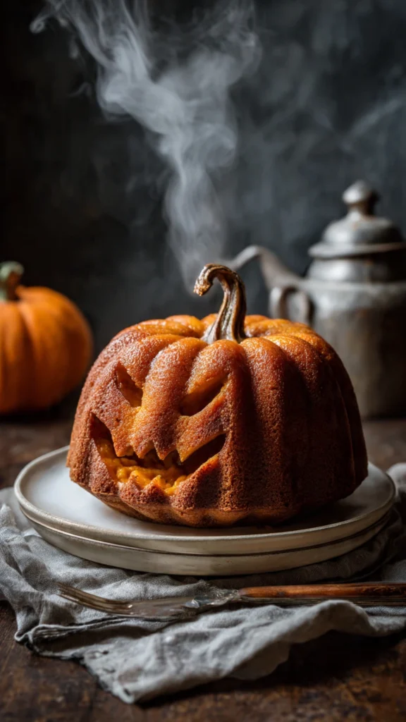Halloween Pumpkin Bundt Cake