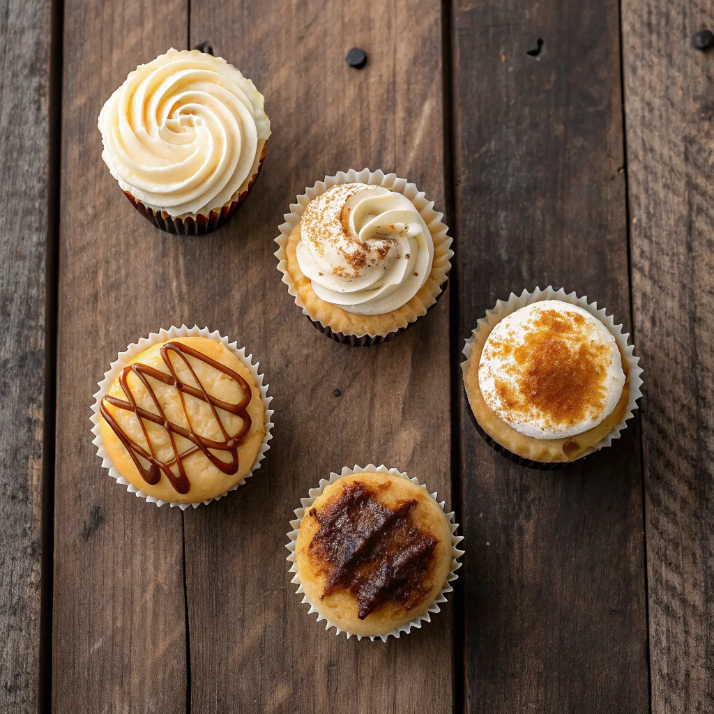 Vanilla Bean Crème Brûlée Cheesecake Cupcake Variations