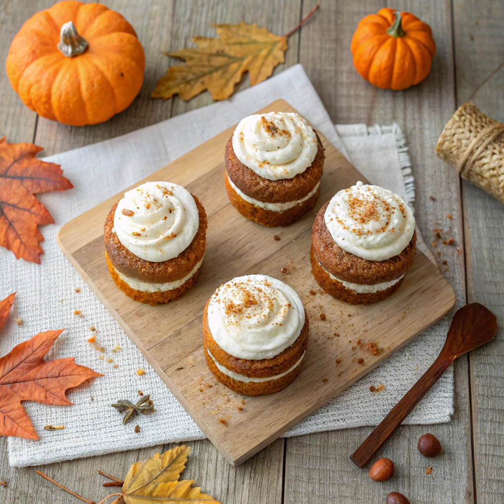 Mini pumpkin cake variations