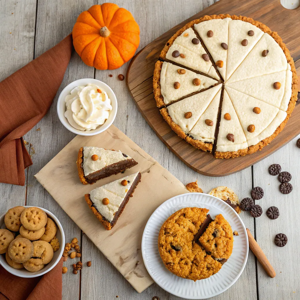 Wicked Pumpkin Cookie Cake – Halloween Pumpkin Cookie Cake 11 Four pumpkin cookie cake variations