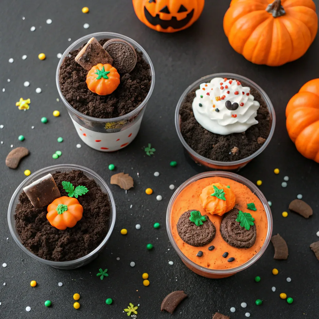 Oreo Tomb Pumpkin Cake variations