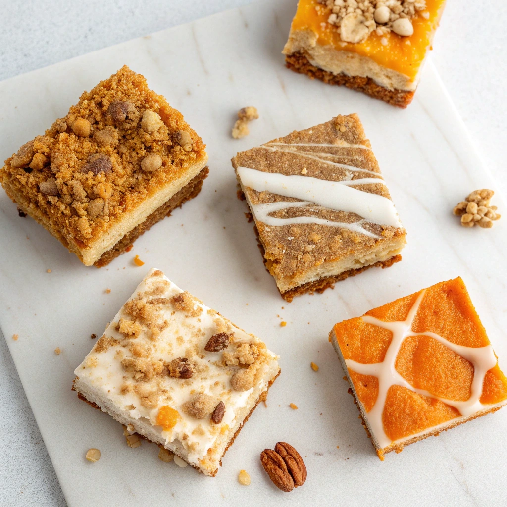 Pumpkin Cheesecake Bars Everyone Will Love 11 Four variations of pumpkin cheesecake bars