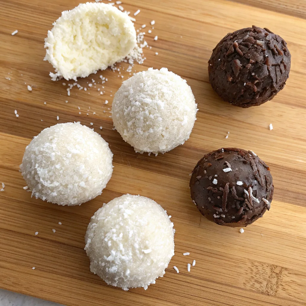 Creepy Coconut Ghosts – No-Bake Coconut Cream Balls for Halloween 11 Variations of no-bake coconut cream balls